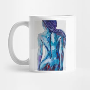 Abstract Nude in Teals and Blues Mug